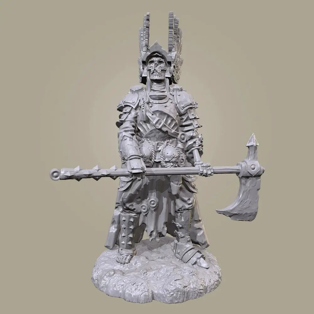 50mm Medieval Undead Warriors, 7 Figures, Resin Model Figure Kit, Unassembled and Unpainted