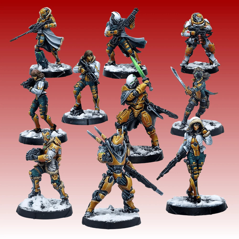 Special Operations Team, 10 Figures, Resin Model Figure Kit, Sci-Fi Theme, Unassembled and Unpainted