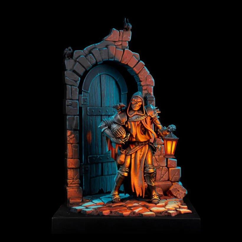 1/24 Medieval Fantasy Skeleton, Resin Model Diorama Kit, Unassembled and Unpainted