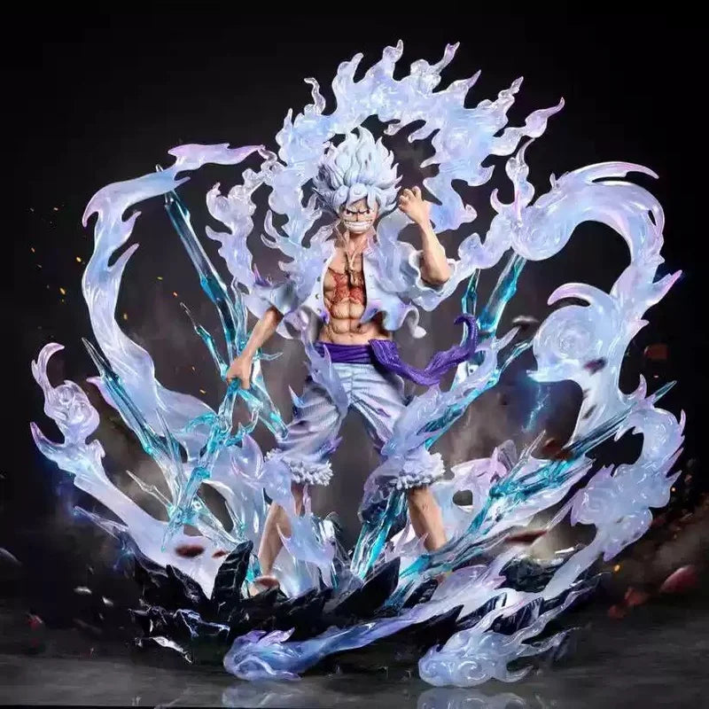 Character with Ice Effects, Resin Model Figure Kit, Anime Theme, Unassembled and Unpainted