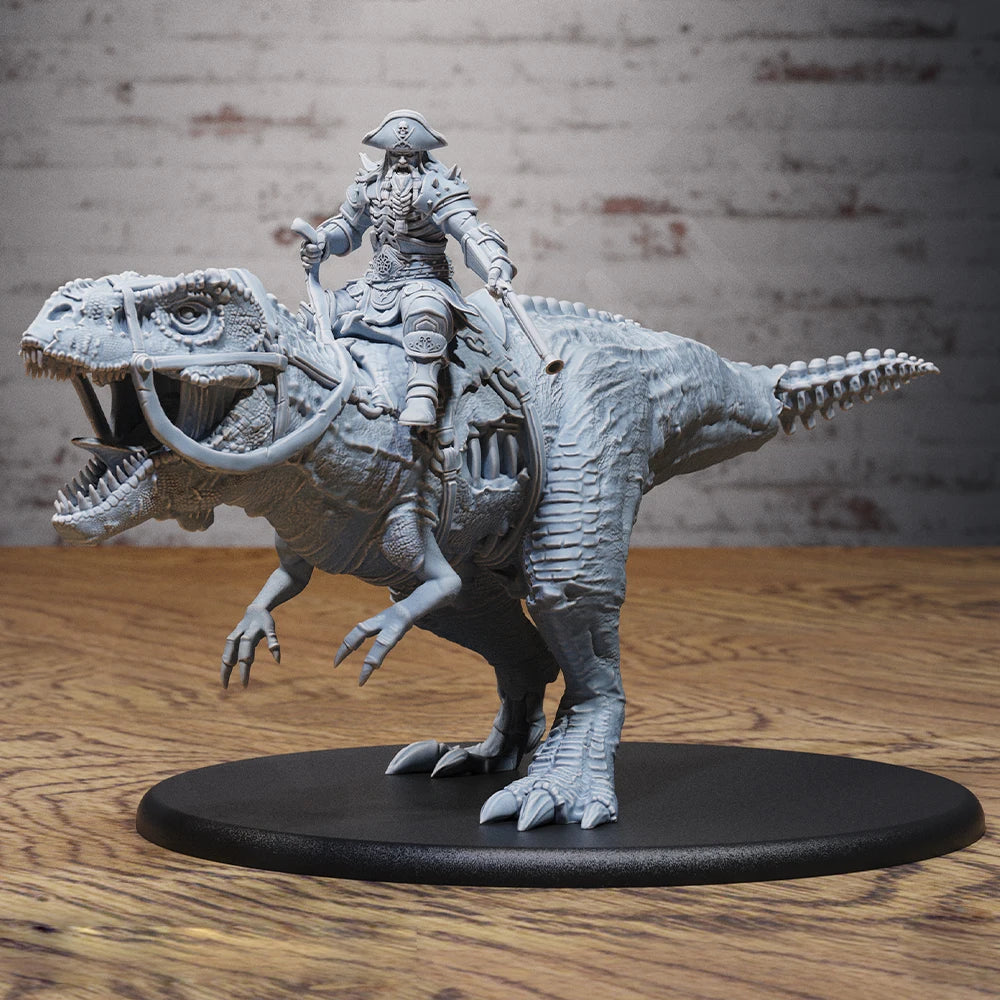 1/35 Tyrannosaurus Rex Warrior, Resin Model Creature Kit, Wildlife Theme, Unassembled and Unpainted