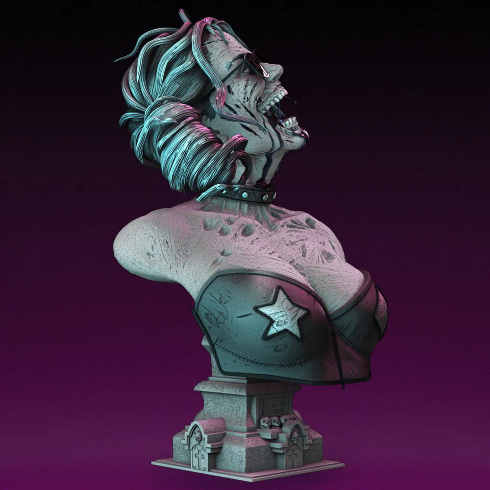 1/6 Zombie Undead, Resin Model Bust Kit, Fantasy Theme, Unassembled and Unpainted