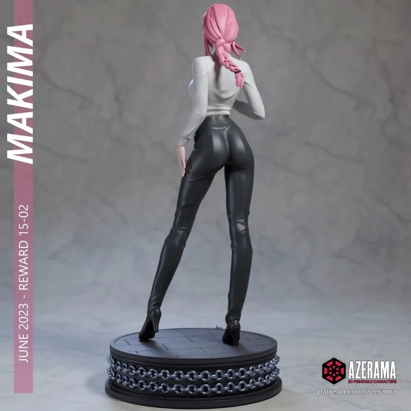 1/24 Chainsaw Man Makima, Resin Model Figure Kit, Anime Theme, Unassembled and Unpainted