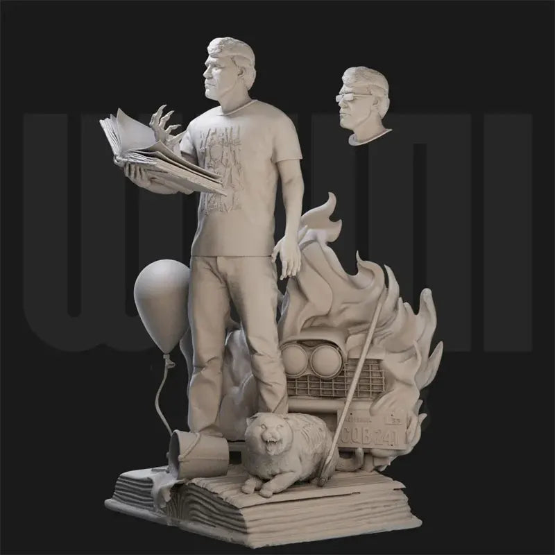 1/24 Stephen King Horror Scene, 7 Figures, Resin Model Diorama Kit, Fantasy Theme, Unassembled and Unpainted