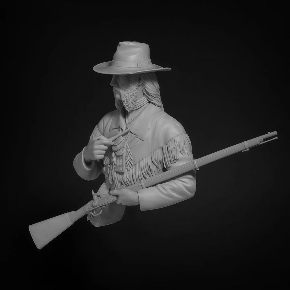 1/10 American Civil War Frontier Rifleman, Resin Model Figure Kit, Unassembled and Unpainted