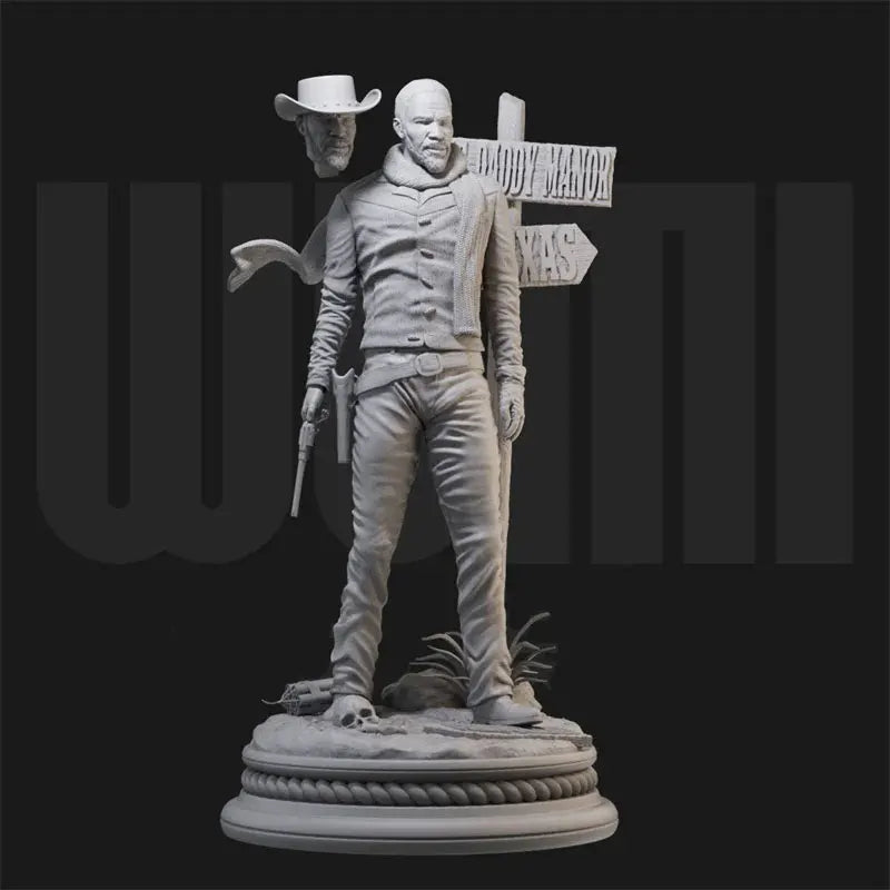 1/24 American Civil War Django Freeman, Resin Model Figure Kit, Unassembled and Unpainted