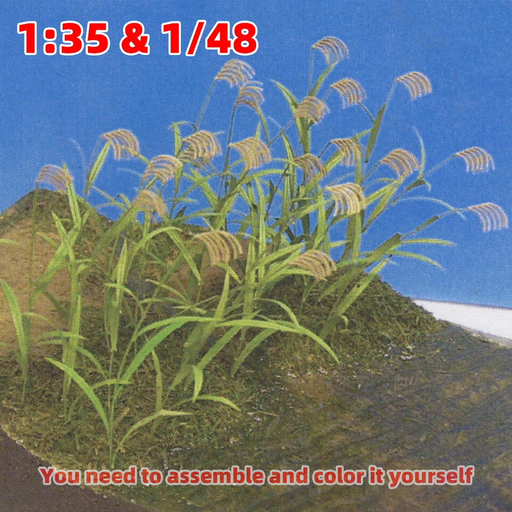 1/35 Vegetation Scenery, Resin Model Terrain Kit, Wildlife Theme, Unpainted