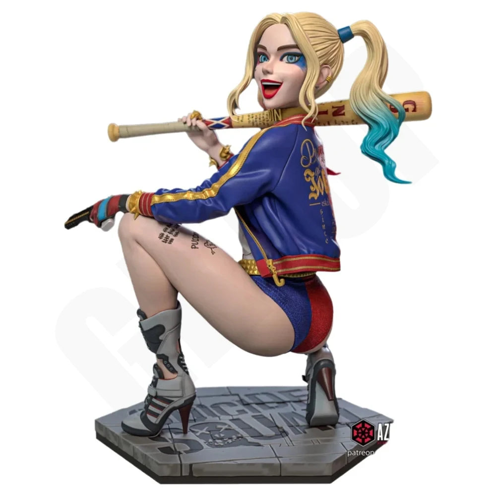 1/24 Clown Character with Baseball Bat, Resin Model Figure Kit, Unassembled and Unpainted