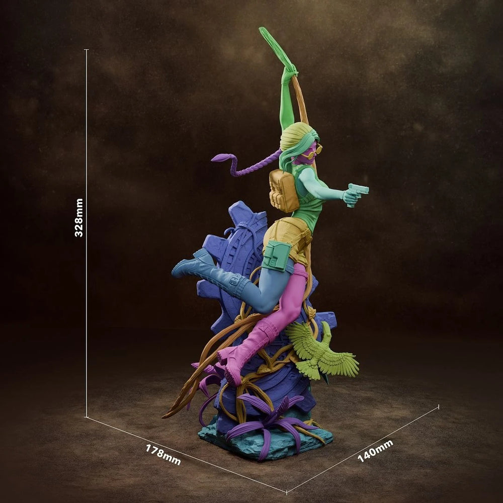 200mm Female Elf Archer, Resin Model Figure Kit, Fantasy Theme, Unassembled and Unpainted