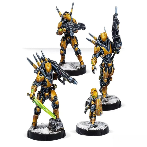 Shang Ji Invincibles, 4 Figures, Resin Model Figure Kit, Anime Theme, Unassembled and Unpainted