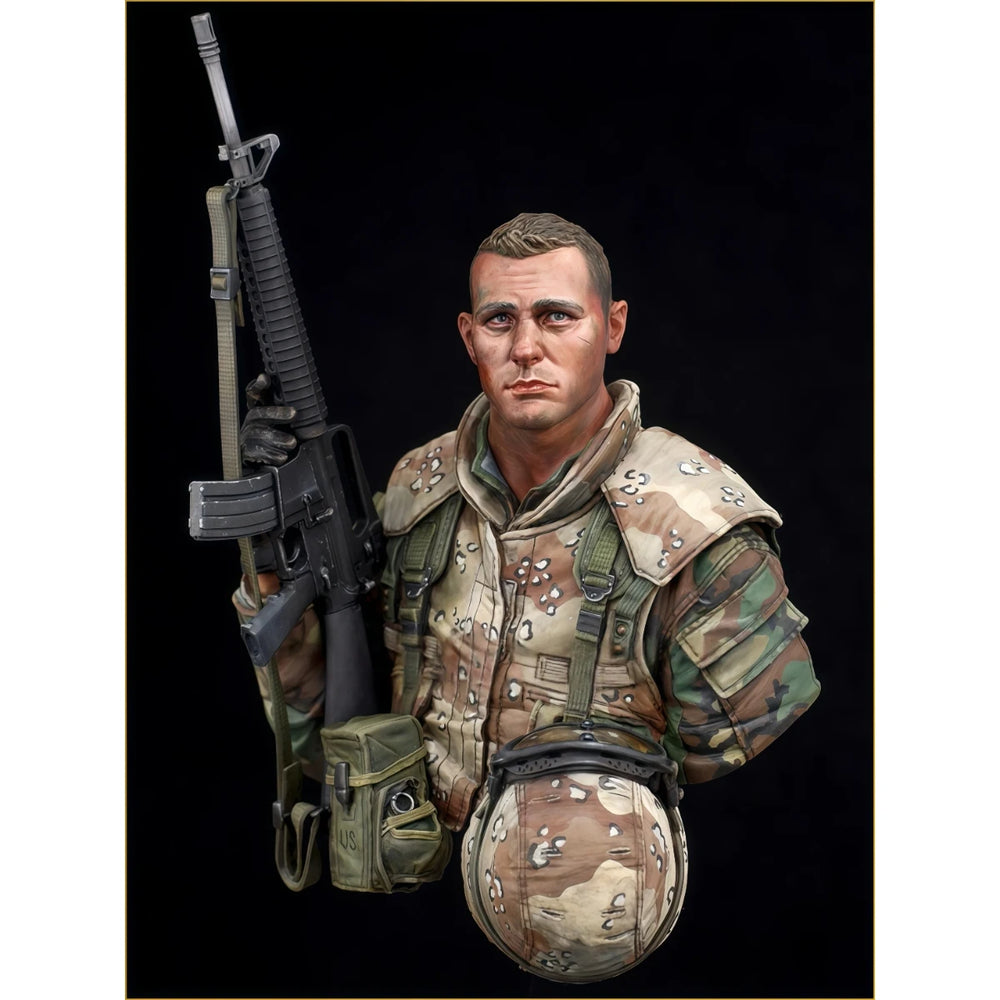1/10 Modern US Marine Combat, Resin Model Bust Kit, Unassembled and Unpainted