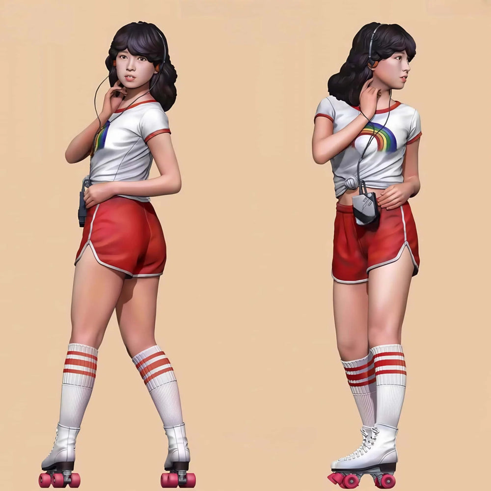 1/12 Modern Roller Skater, Resin Model Figure Kit, Unassembled and Unpainted