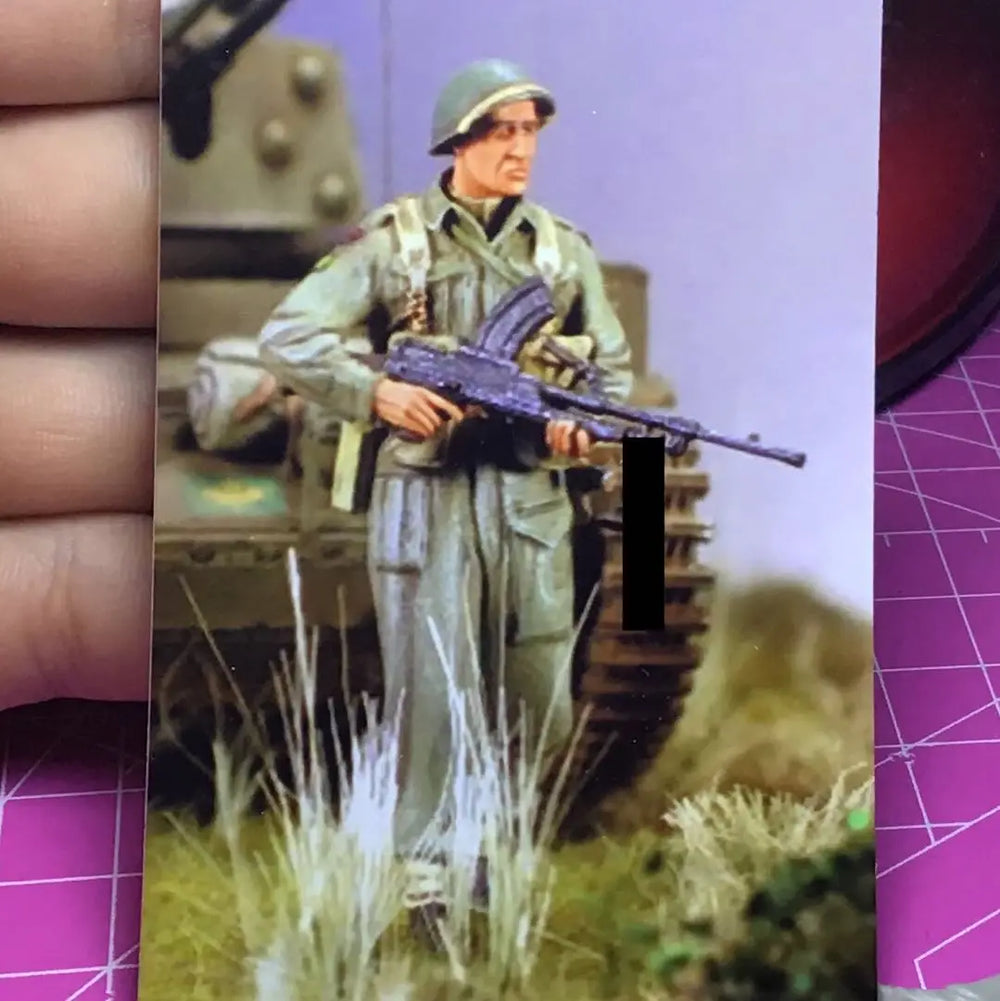 1/35 WWII Soldiers Squad, 4 Figures, Resin Model Figure Kit, Unassembled and Unpainted