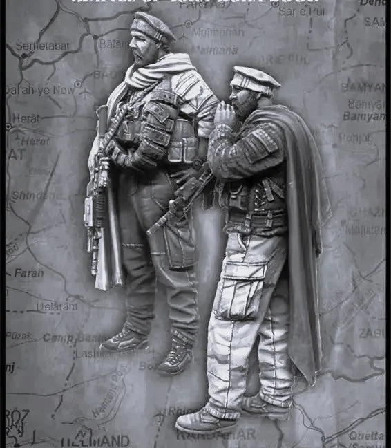 1/35 WWI Infantry Combat Patrol, 2 Figures, Resin Model Figure Kit, Unassembled and Unpainted