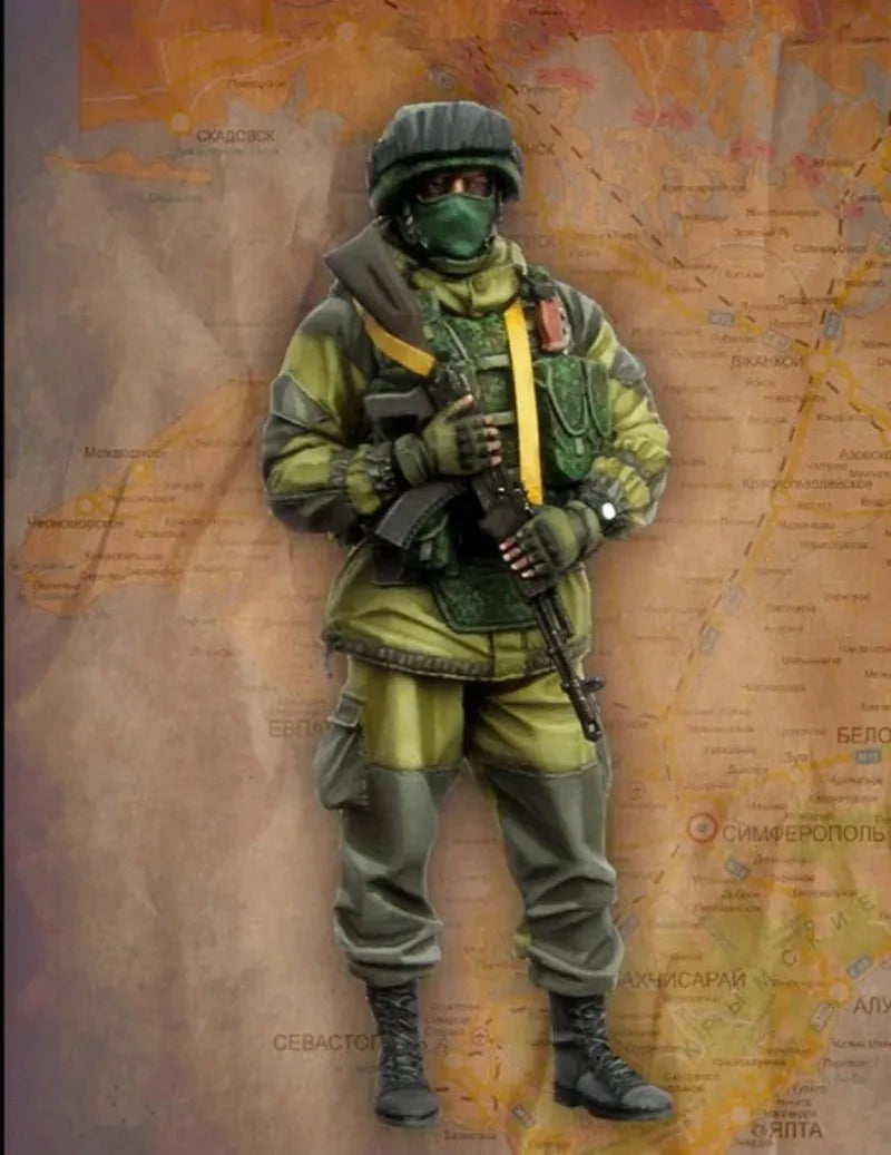 1/35 Modern Russian Infantryman, Resin Model Figure Kit, Unassembled and Unpainted