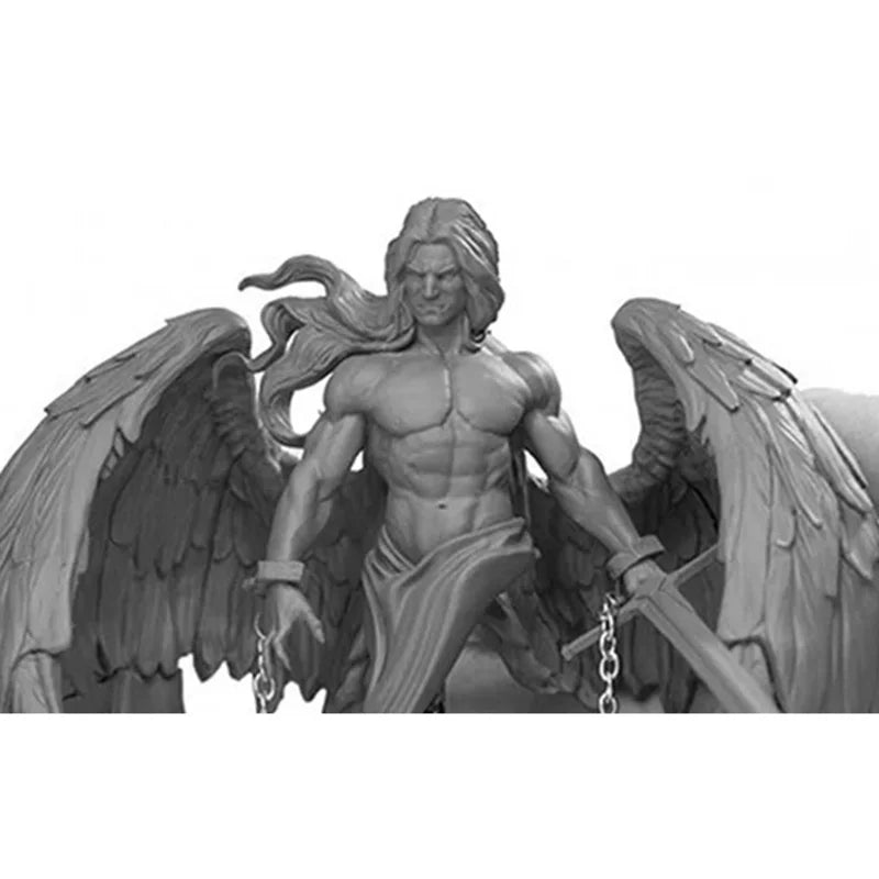 1/16 Winged Demon Angel, Resin Model Bust Kit, Fantasy Theme, Unassembled and Unpainted