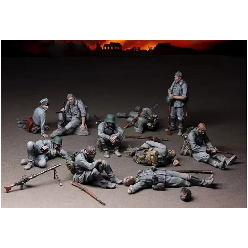 1/35 Modern Military Squad Combat, 10 Figures, Resin Model Figure Kit, Unassembled and Unpainted