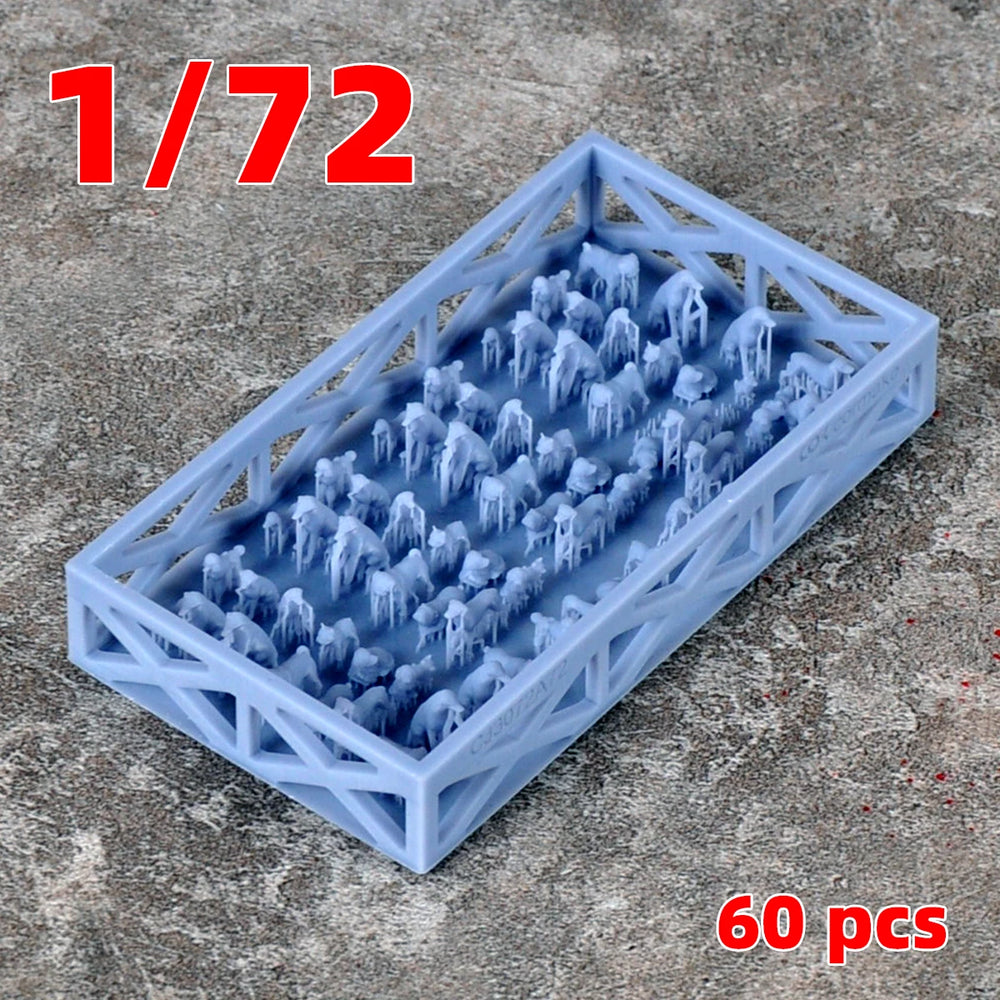 1/35 Animals, 20 Figures, Resin Model Creature Kit, Wildlife Theme, Unassembled and Unpainted