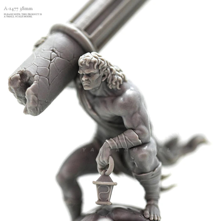 38mm Demonic Warrior, Resin Model Figure Kit, Fantasy Theme, Unassembled and Unpainted