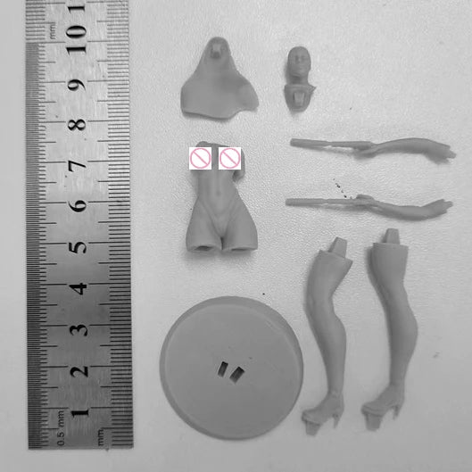1/24 Dark Fantasy Nun Warrior, Resin Model Figure Kit, Fantasy Theme, Unassembled and Unpainted