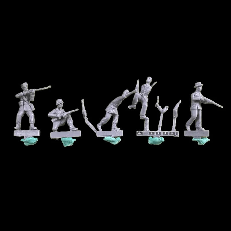 1/72 Modern Infantry Assault Team, 5 Figures, Resin Model Figure Kit, Unassembled and Unpainted