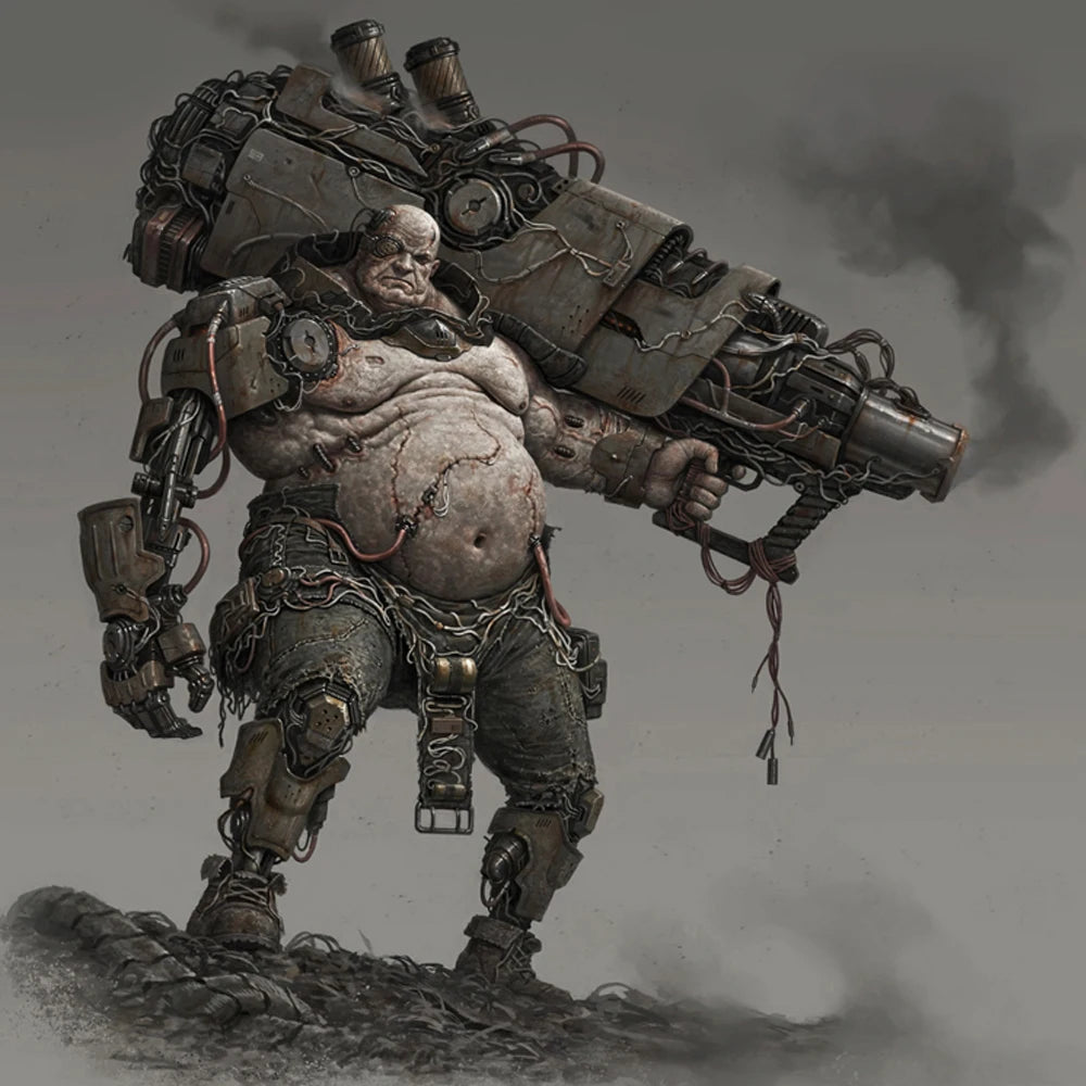 1/24 Juggernaut Warrior, Resin Model Figure Kit, Sci-Fi Theme, Unassembled and Unpainted