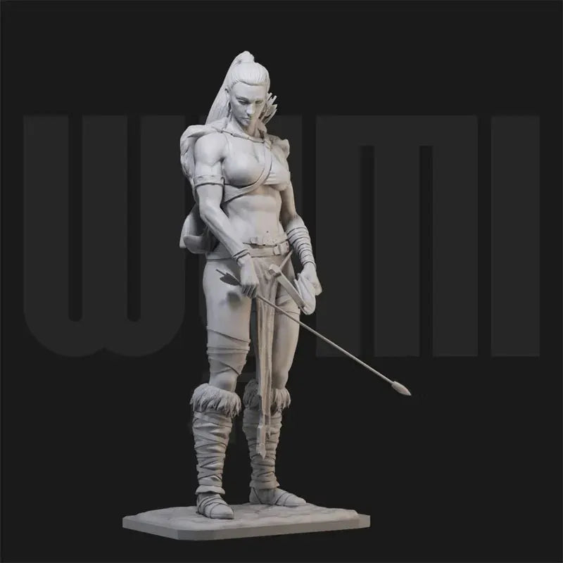 1/24 Female Ranger Archer, Resin Model Figure Kit, Fantasy Theme, Unassembled and Unpainted