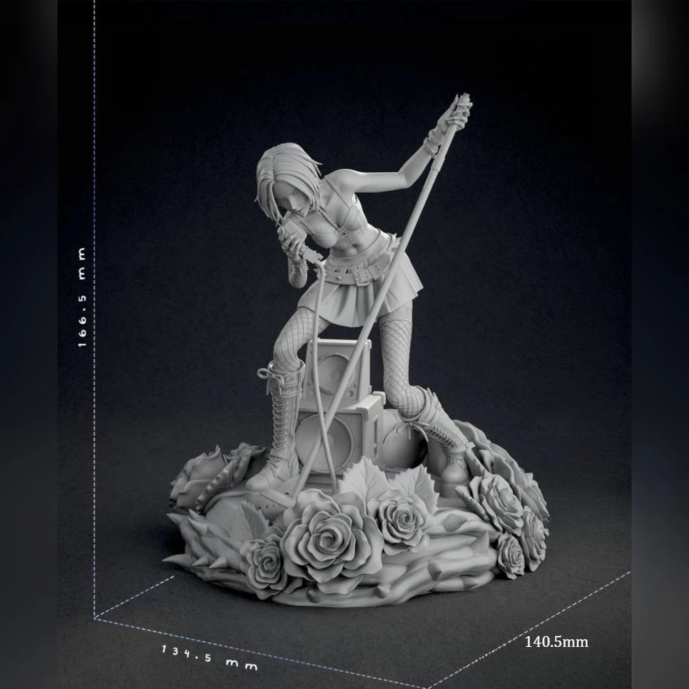 170mm Rock Girl, Resin Model Figure Kit, Unassembled and Unpainted