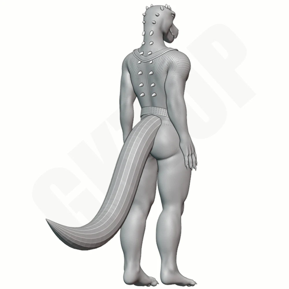 1/24 Lizard Humanoid, Resin Model Figure Kit, Fantasy Theme, Unassembled and Unpainted