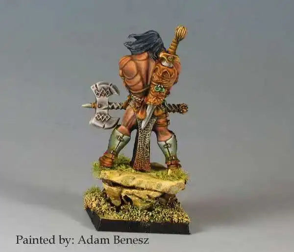 Barbarian Hero, Resin Model Figure Kit, Fantasy Theme, Unassembled and Unpainted