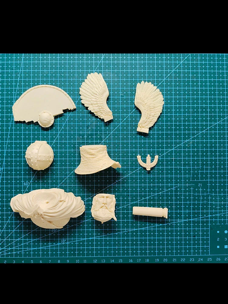 1/10 Winged Warrior, Resin Model Bust Kit, Fantasy Theme, Unassembled and Unpainted