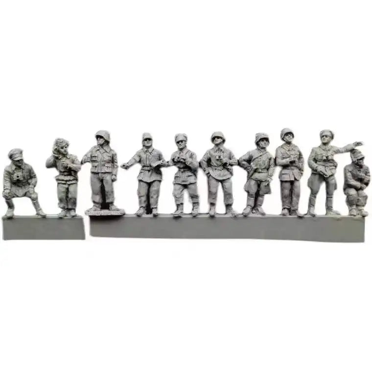 1/72 Modern Military Soldiers Set, 10 Figures, Resin Model Figure Kit, Unassembled and Unpainted