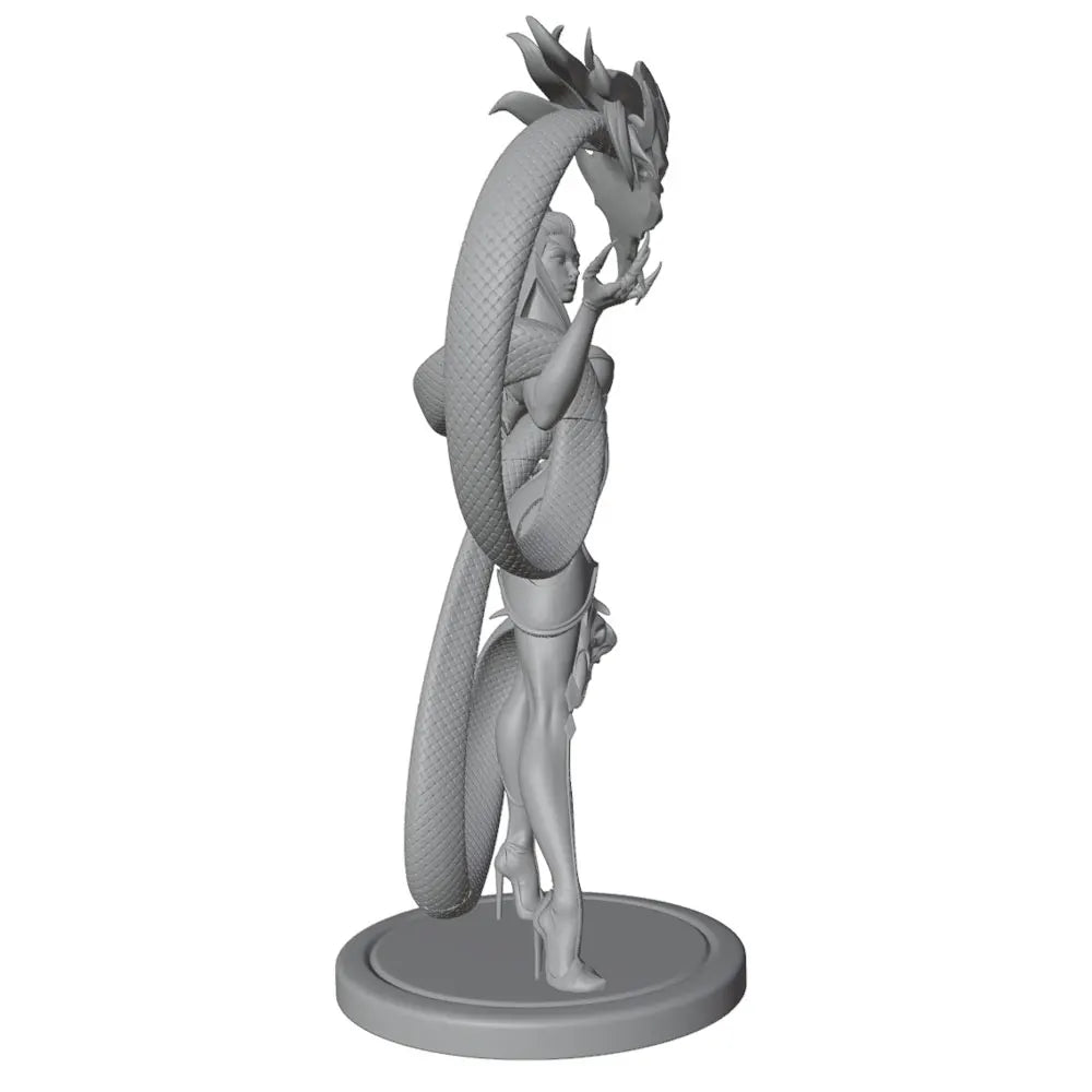 75mm Snake Spirit Sorceress, Resin Model Figure Kit, Fantasy Theme, Unassembled and Unpainted