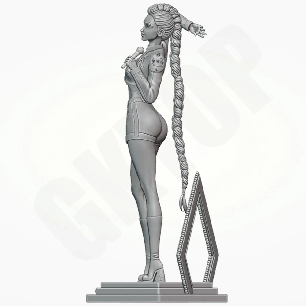 1/24 Belle Devil Hunter, Resin Model Figure Kit, Unassembled and Unpainted