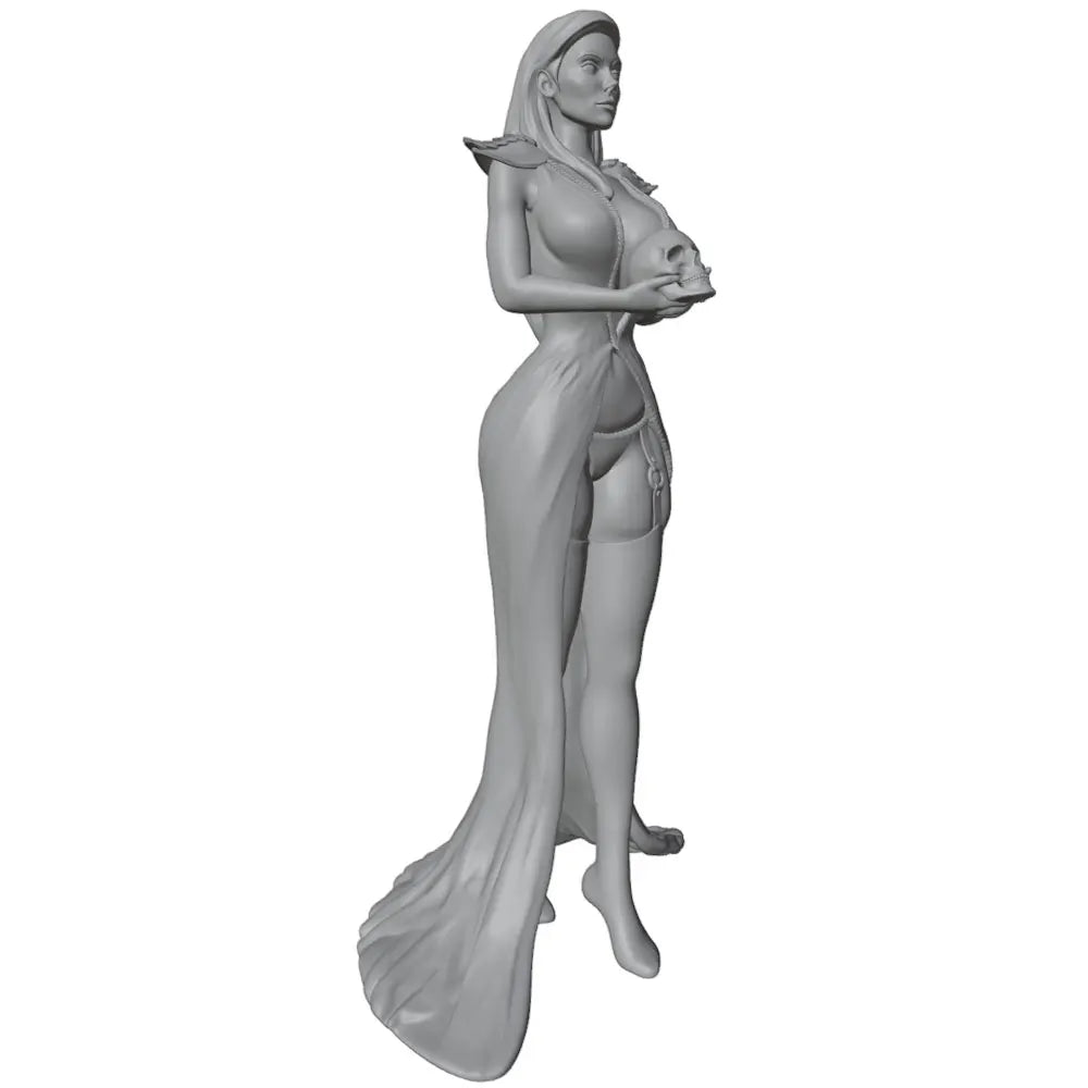 1/24 Female Warrior Spiked Armor, Resin Model Figure Kit, Fantasy Theme, Unassembled and Unpainted