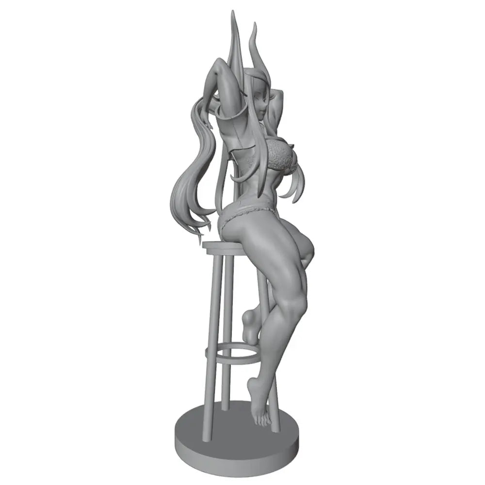 75mm Demon Girl, Resin Model Figure Kit, Unassembled and Unpainted
