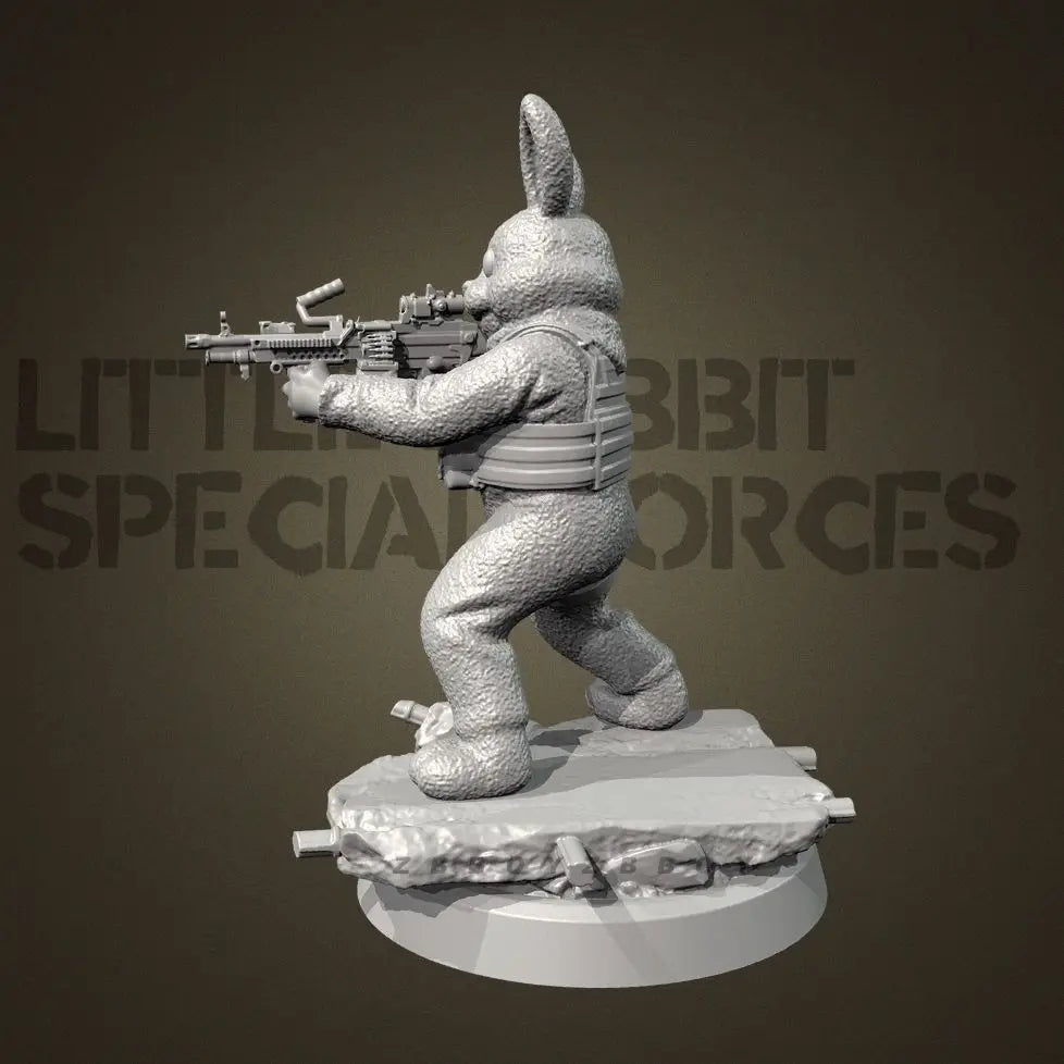 75mm Rabbit Warrior, Resin Model Figure Kit, Fantasy Theme, Unassembled and Unpainted