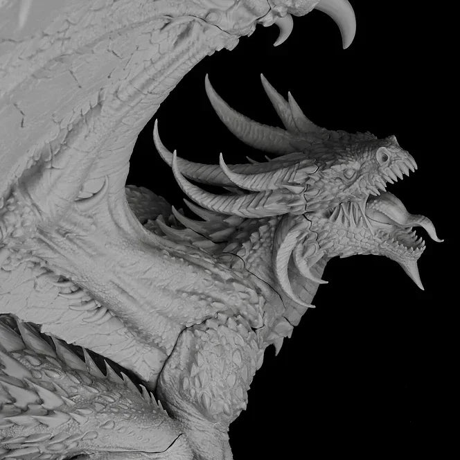 Dragon, Resin Model Creature Kit, Fantasy Theme, Unassembled and Unpainted