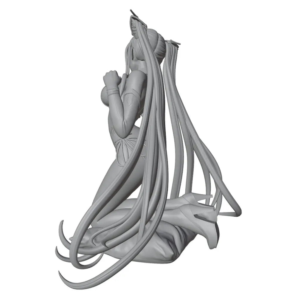 1/24 Elf Sorceress with Flowing Robes, Resin Model Figure Kit, Anime Theme, Unassembled and Unpainted