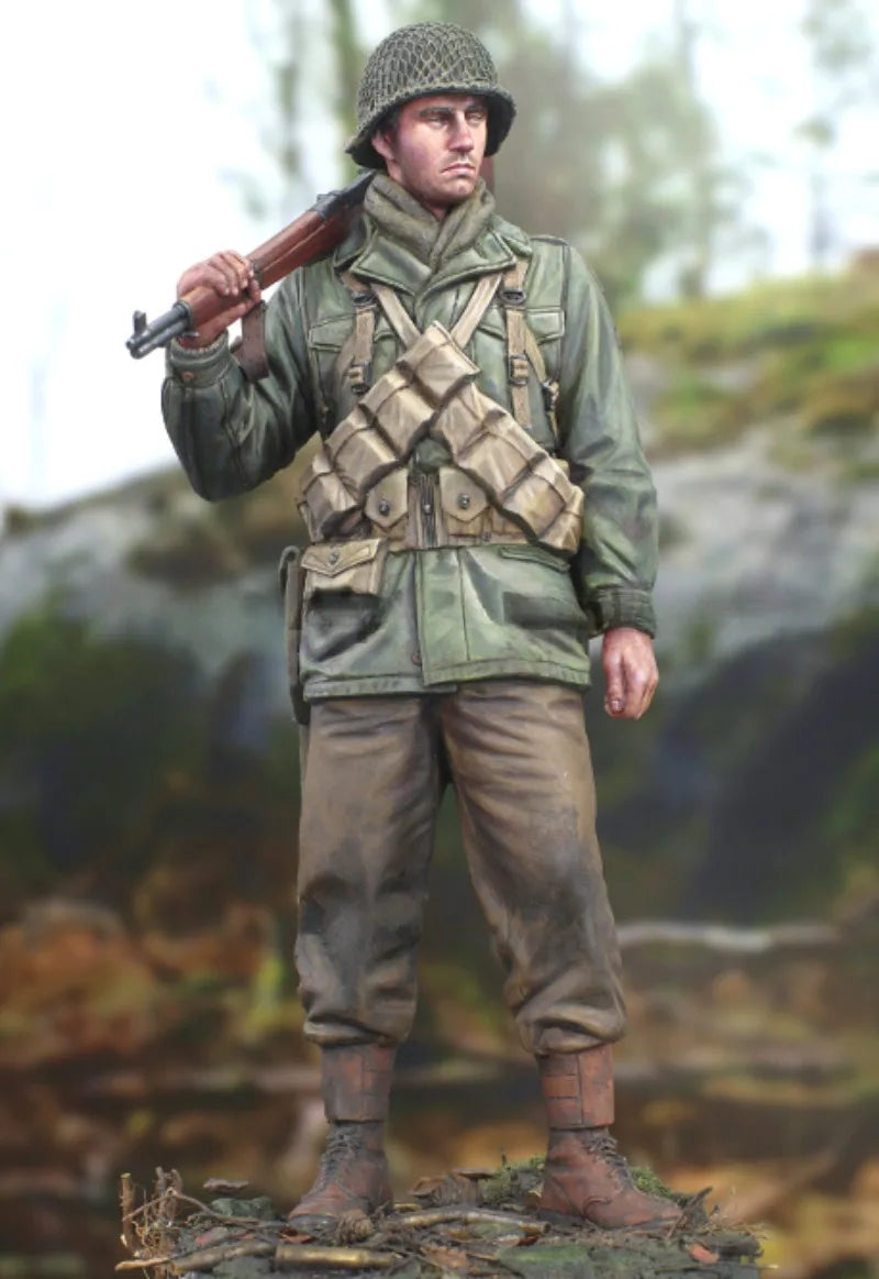 1/16 WWI American Doughboy Soldier, Resin Model Figure Kit, Unassembled and Unpainted