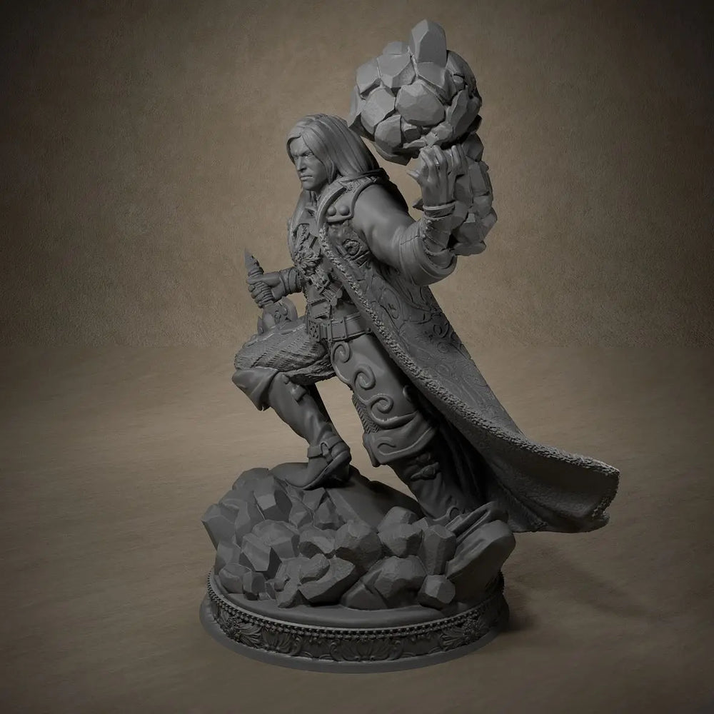 70mm Wizard Dorian, Resin Model Figure Kit, Fantasy Theme, Unassembled and Unpainted