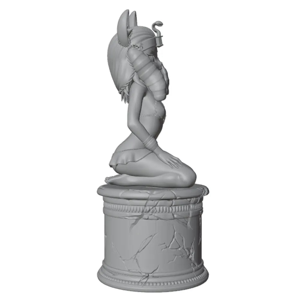 75mm Winged Female, Resin Model Figure Kit, Fantasy Theme, Unassembled and Unpainted