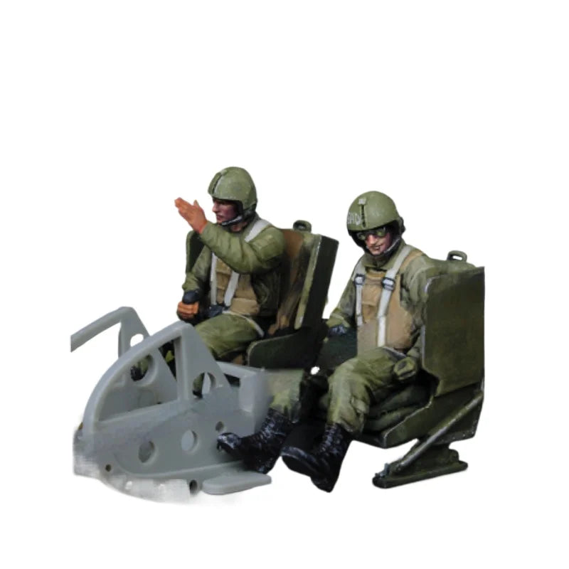 1/35 Vietnam War US Army UH-1 Door Gunners, 2 Figures, Resin Model Figure Kit, Unassembled and Unpainted