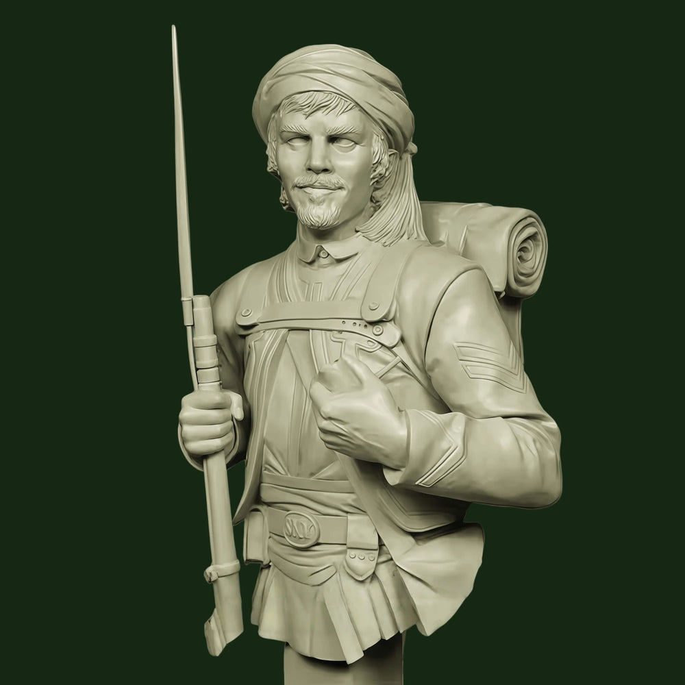 1/12 Medieval Fantasy Warriors, 3 Figures, Resin Model Bust Kit, Unassembled and Unpainted