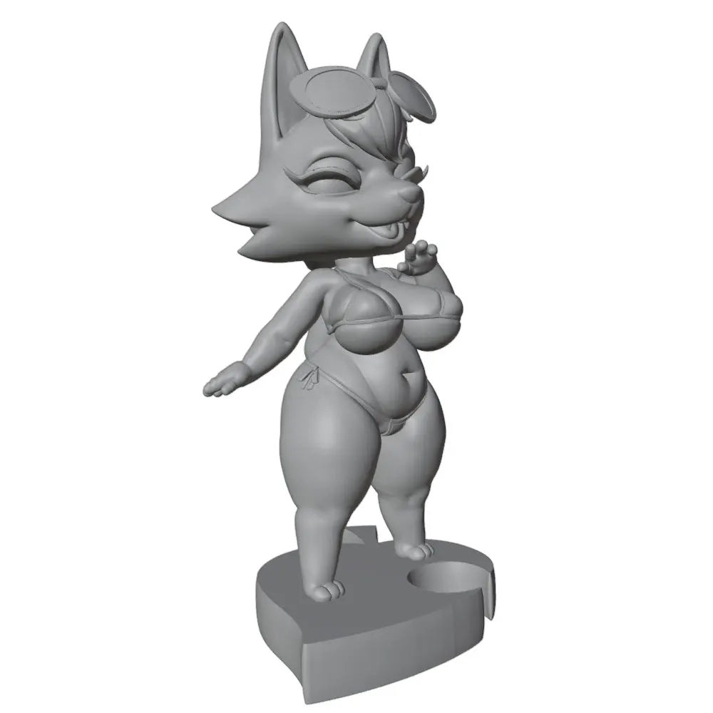 1/24 Fox/Wolf Character, Resin Model Figure Kit, Anime Theme, Unassembled and Unpainted