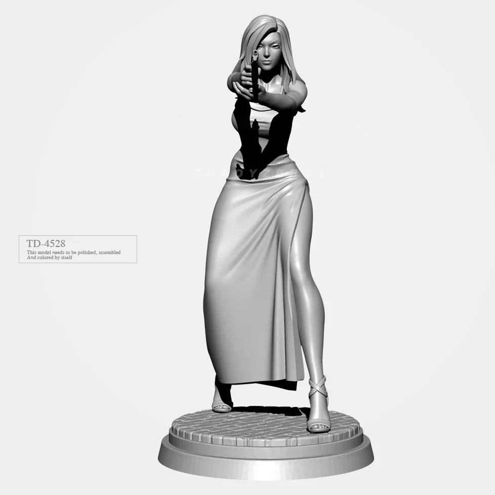 50mm Sci-Fi Fantasy Female, Resin Model Figure Kit, Unassembled and Unpainted