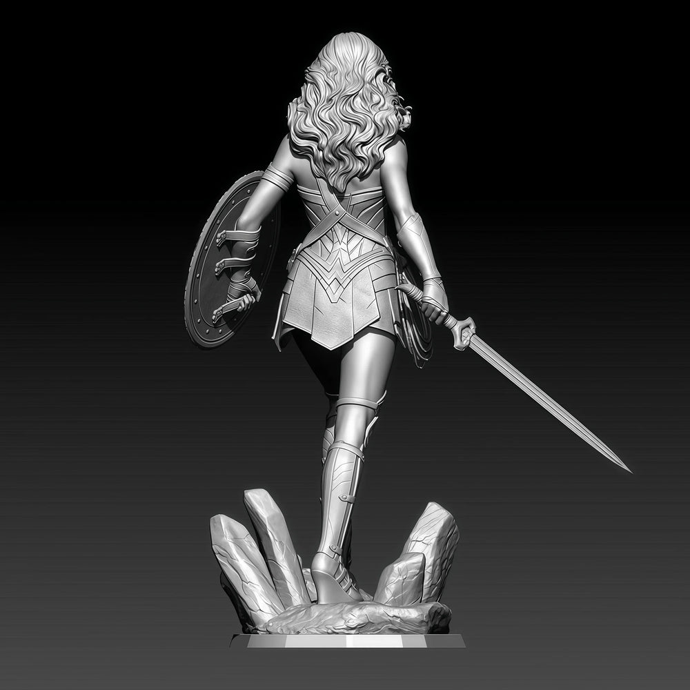 1/18 Female Barbarian Warrior, Resin Model Figure Kit, Fantasy Theme, Unassembled and Unpainted