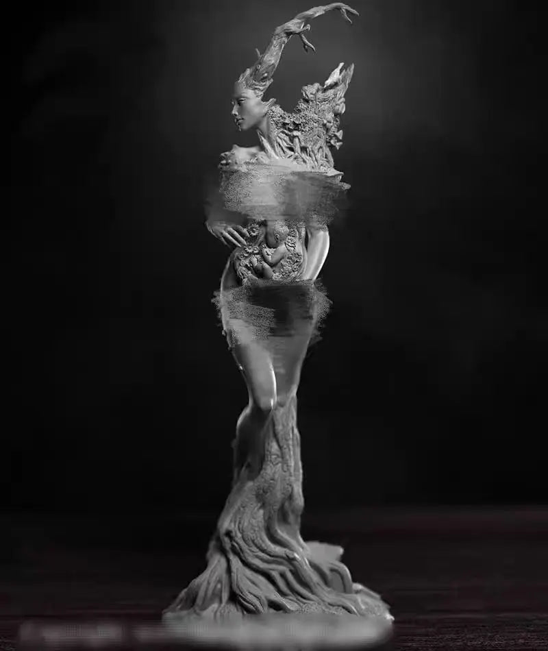 1/24 Dark Fantasy Demon, Resin Model Bust Kit, Fantasy Theme, Unassembled and Unpainted
