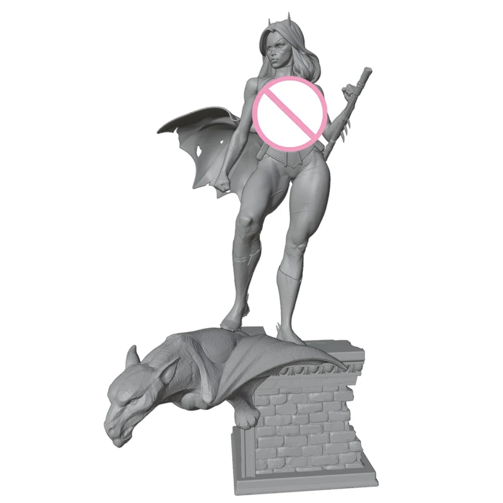 1/24 Warrior with Dragon, Resin Model Figure Kit, Anime Theme, Unassembled and Unpainted