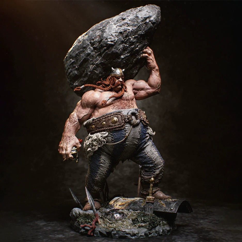 1/24 Obelix Gaul Warrior, Resin Model Bust Kit, Fantasy Theme, Unassembled and Unpainted